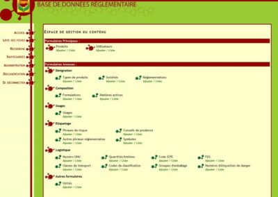 Base de données règlementaire de Compo France.